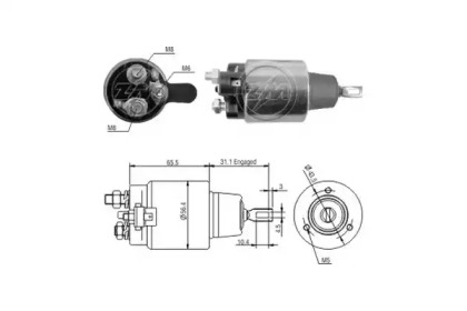 Contactor, electromotor