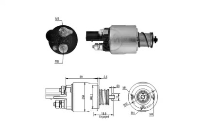 Contactor, electromotor