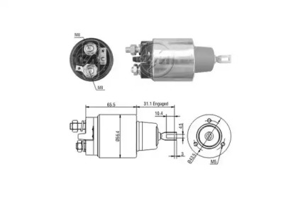 Contactor, electromotor