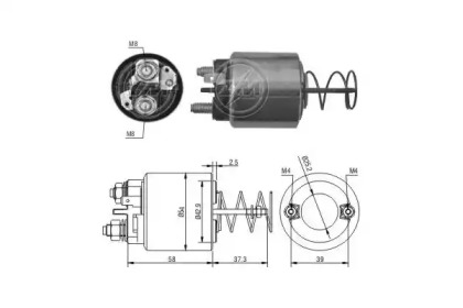 Contactor, electromotor