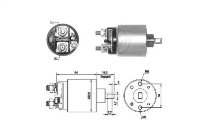 Contactor, electromotor