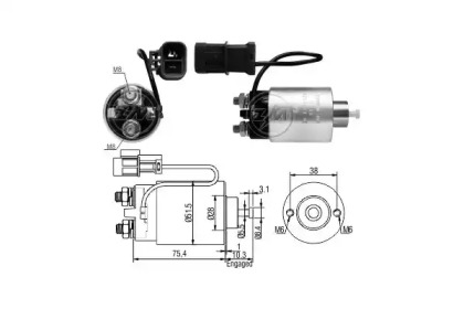 Contactor, electromotor