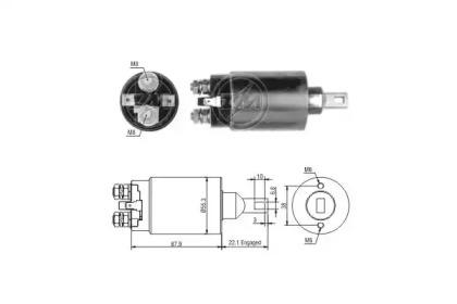 Contactor, electromotor