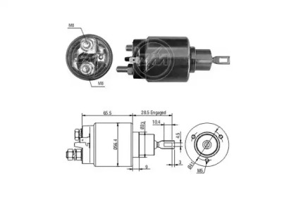 Contactor, electromotor