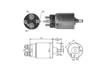 Contactor, electromotor