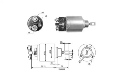 Contactor, electromotor