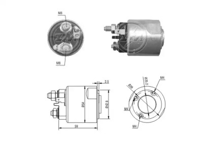 Contactor, electromotor