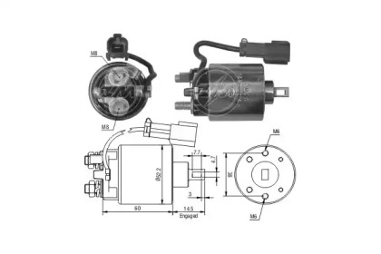 Contactor, electromotor