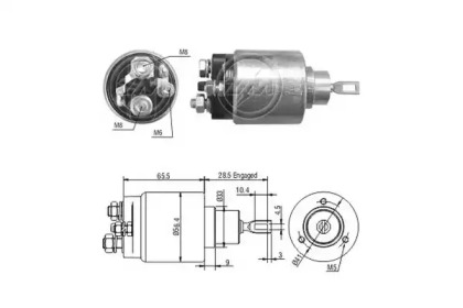 Contactor, electromotor