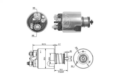 Contactor, electromotor