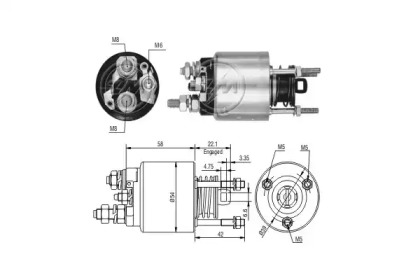 Contactor, electromotor