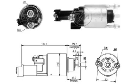 Contactor, electromotor