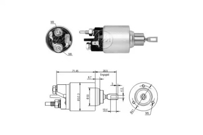 Contactor, electromotor