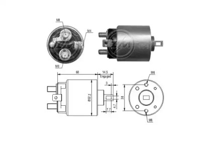 Contactor, electromotor