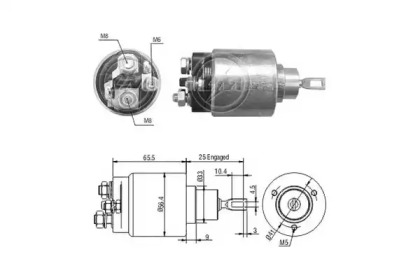 Contactor, electromotor