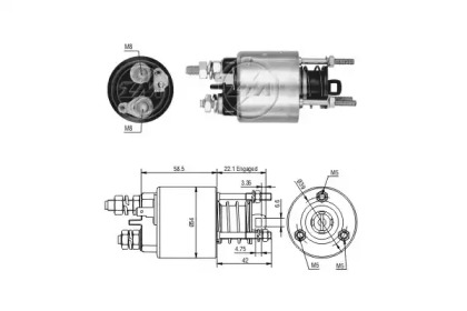 Contactor, electromotor