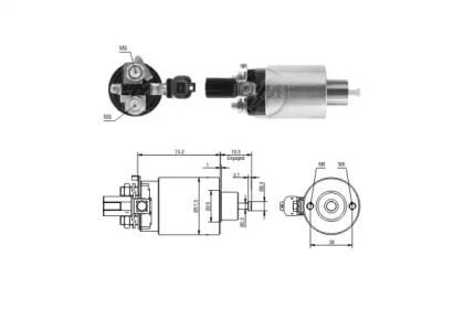 Contactor, electromotor