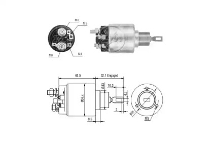 Contactor, electromotor