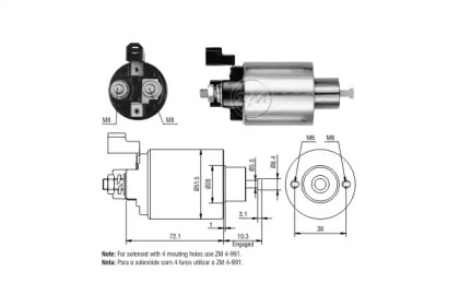 Contactor, electromotor