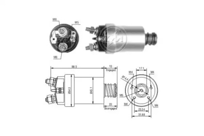 Contactor, electromotor