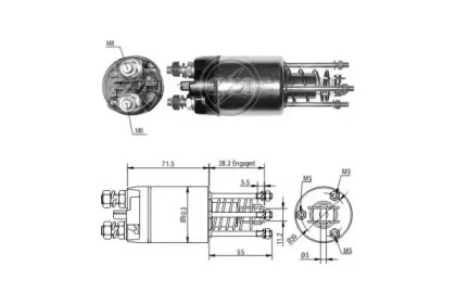 Contactor, electromotor