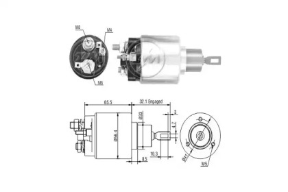 Contactor, electromotor