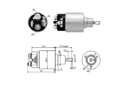 Contactor, electromotor