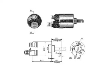 Contactor, electromotor