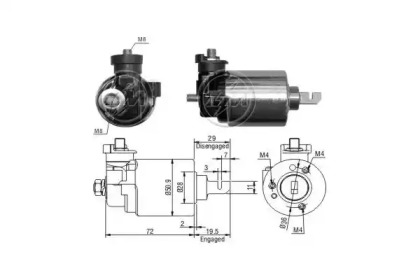 Contactor, electromotor