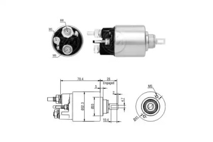 Contactor, electromotor