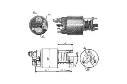 Contactor, electromotor