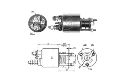 Contactor, electromotor