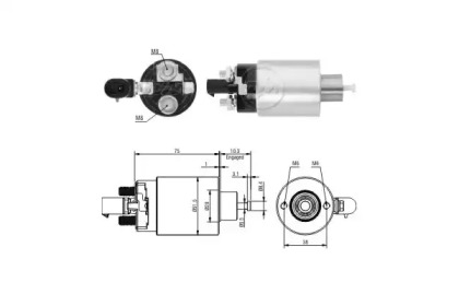 Contactor, electromotor