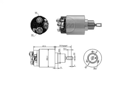 Contactor, electromotor