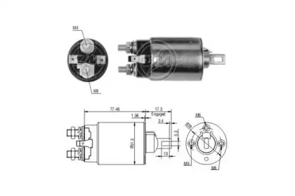 Contactor, electromotor