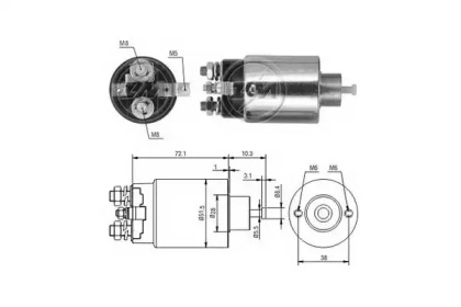 Contactor, electromotor