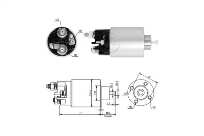 Contactor, electromotor