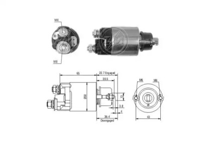 Contactor, electromotor