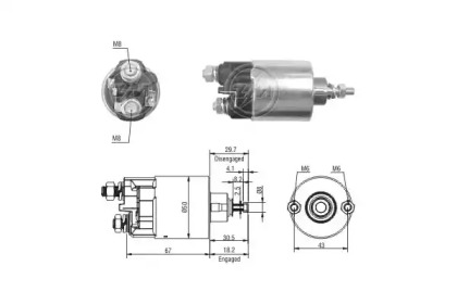 Contactor, electromotor