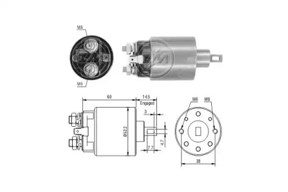 Contactor, electromotor