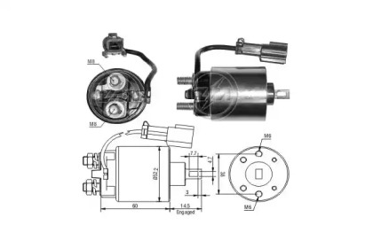 Contactor, electromotor