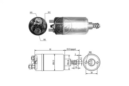 Contactor, electromotor