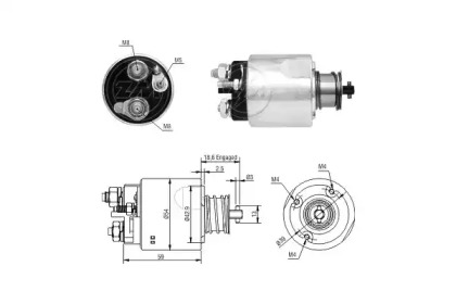 Contactor, electromotor