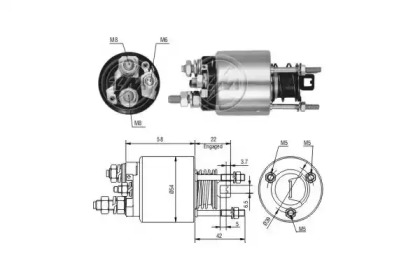 Contactor, electromotor