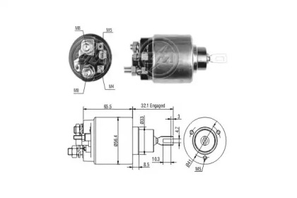 Contactor, electromotor