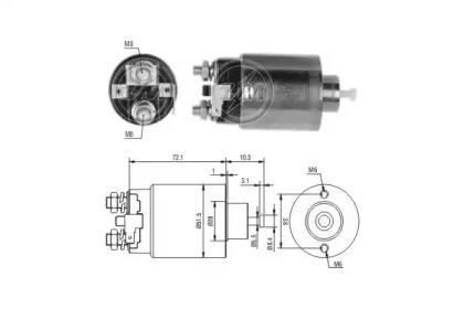 Contactor, electromotor