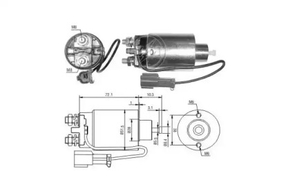 Contactor, electromotor