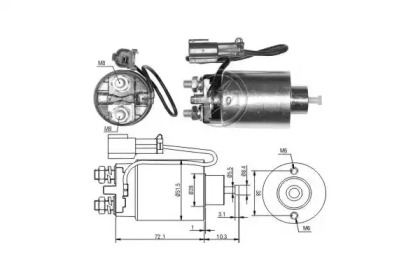 Contactor, electromotor