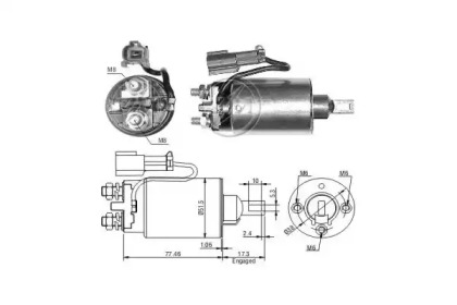 Contactor, electromotor