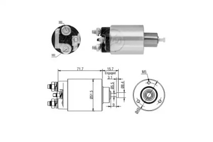 Contactor, electromotor